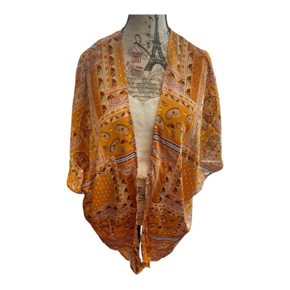 Tops - Bohemian Paisley Kimono Cardigan